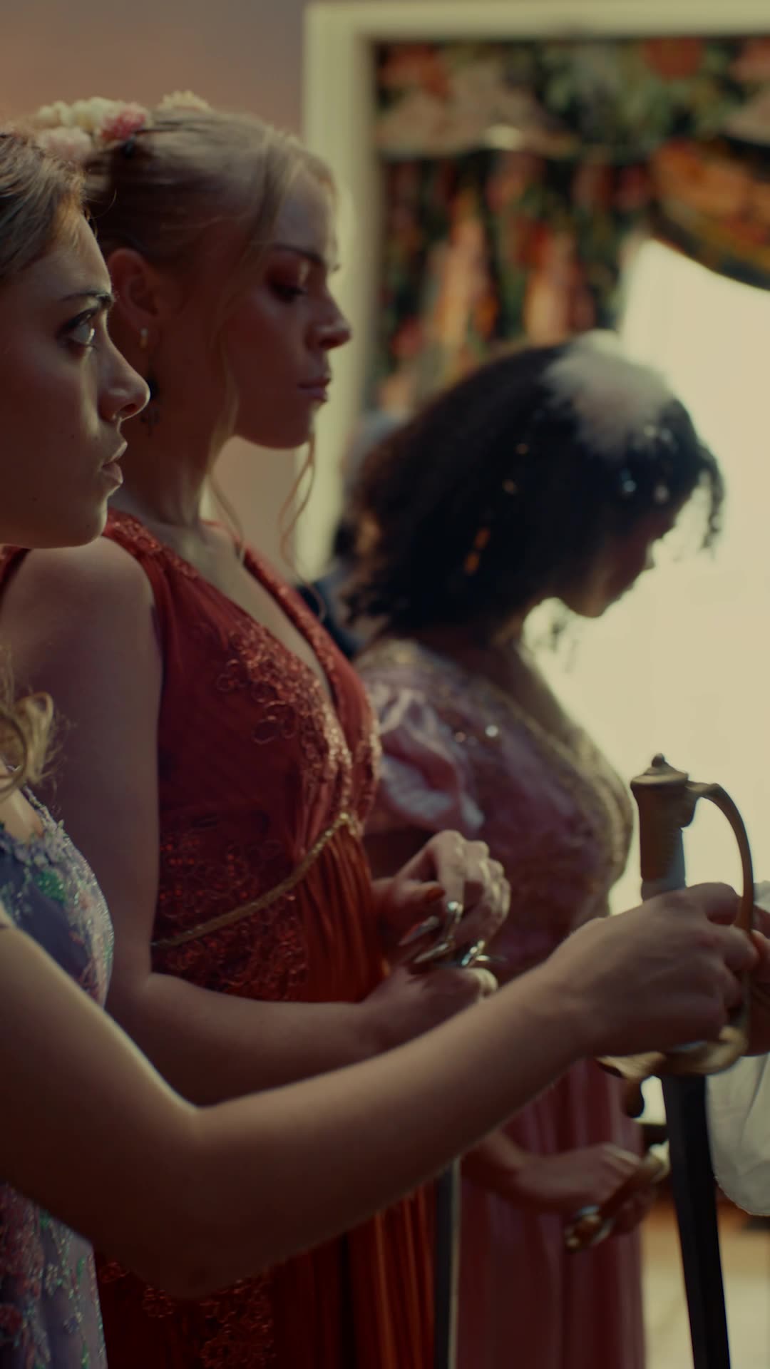 The Most Eligible Heiress — the prince silencing Elara with a hushed gesture